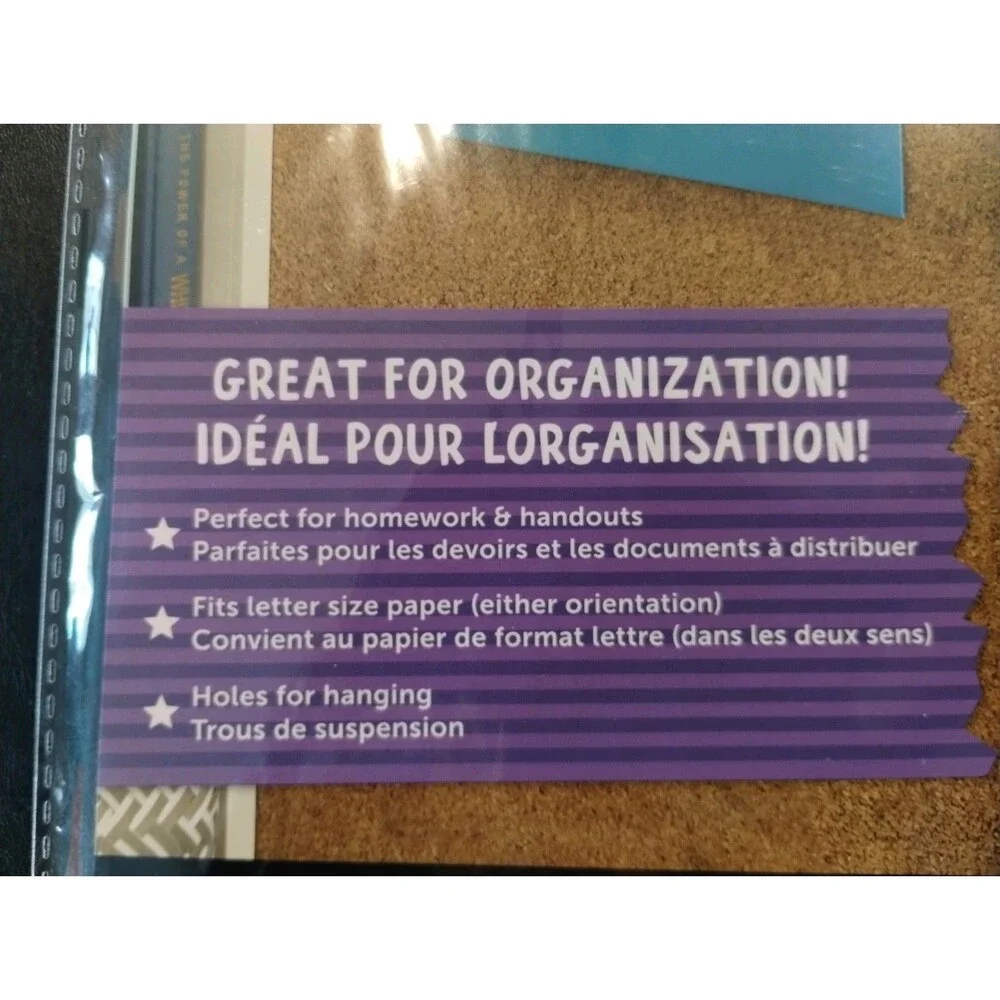 Astrobrights Oversized Wall Pockets, Pack of 5 Folders, Multi-Color - NEW